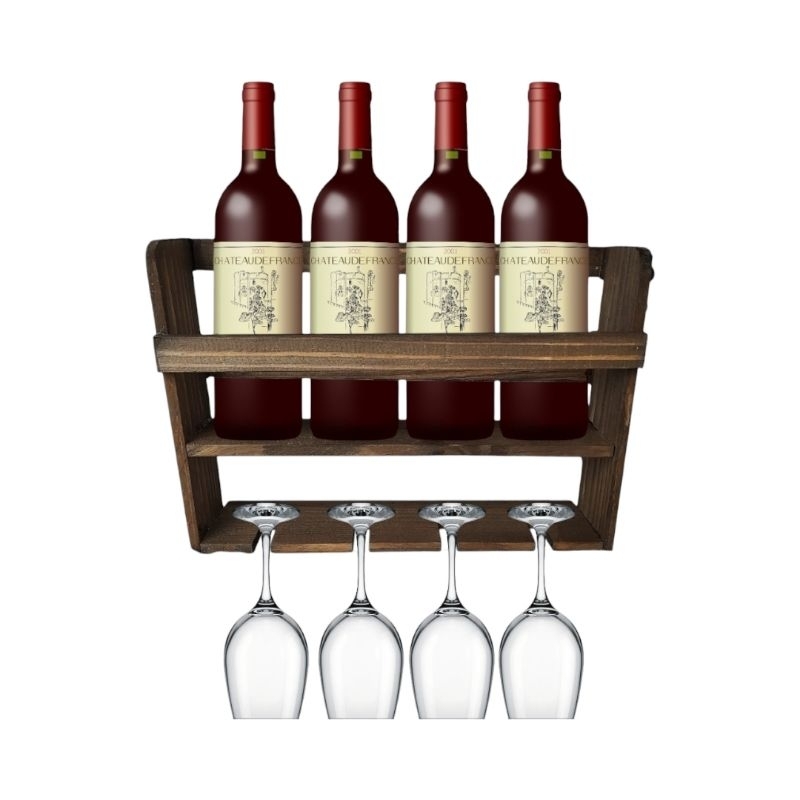 Adega de parede, bar rústico de madeira,porta vinhos, barzinho em Oferta na Shopee