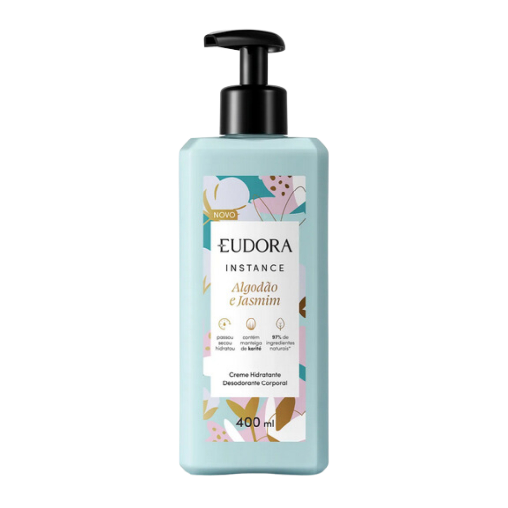 Creme Hidratante Corporal Algodão E Jasmim 400ml - Instance Eudora