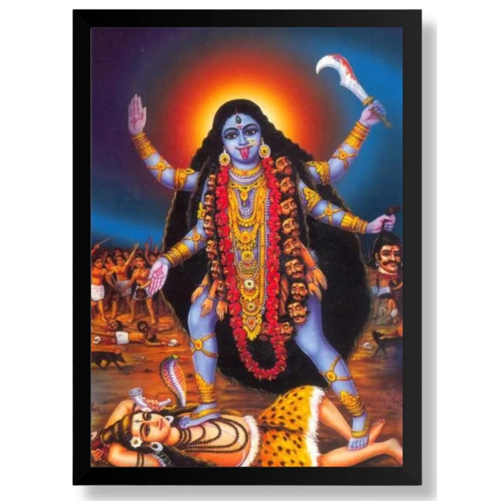 Quadro E Moldura Kali Deuses Indus Indianos Kali