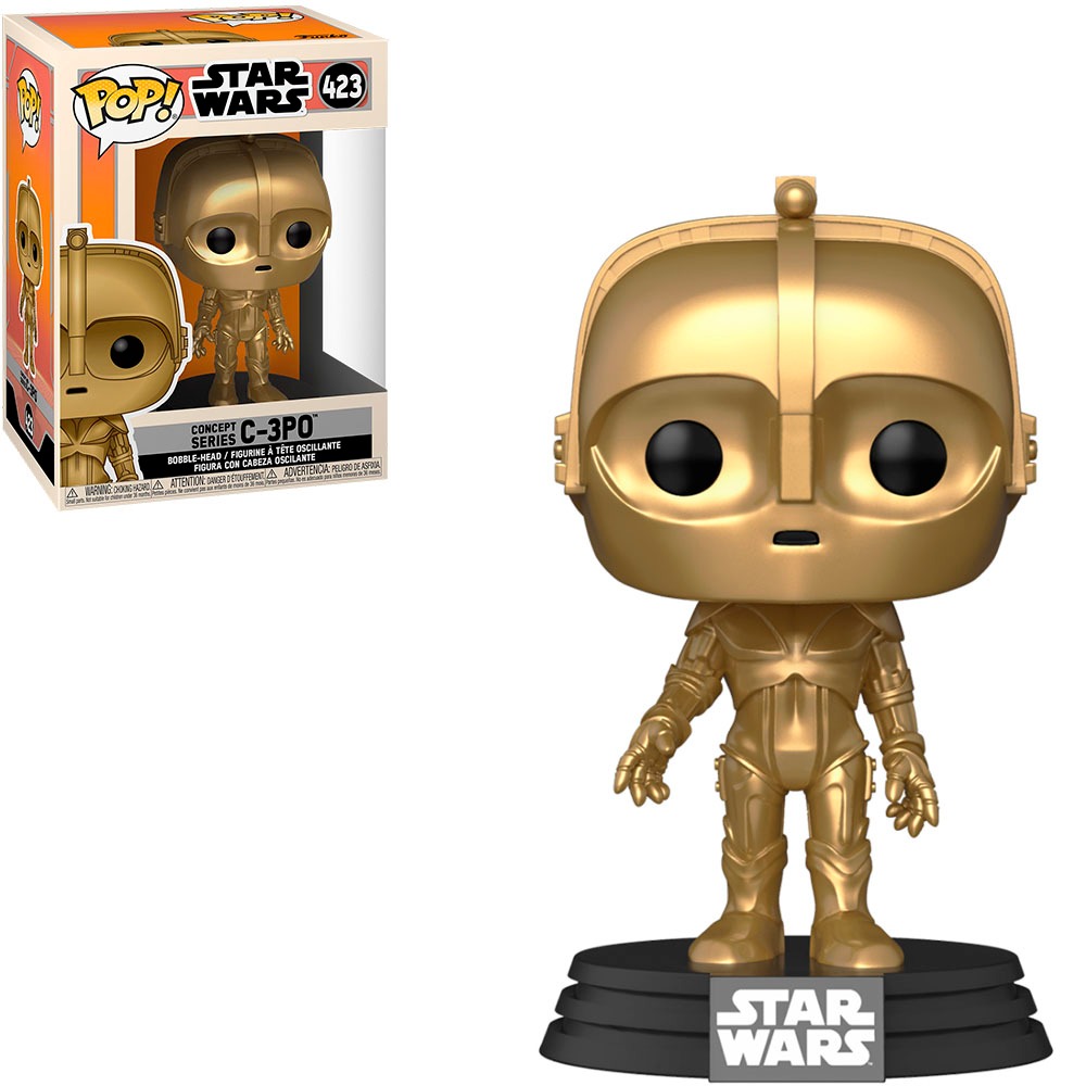 FUNKO POP STAR WARS - CONCEPT SERIES C-3PO 423 NOVO ORIGINAL