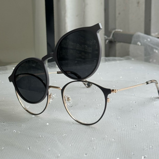 Armação de óculos Clipon 2 Em 1 Unissex Redondo Tamanho Pequeno/ Para rosto fino ou juvenil/ Lente polarizado 0170 em Oferta na Shopee