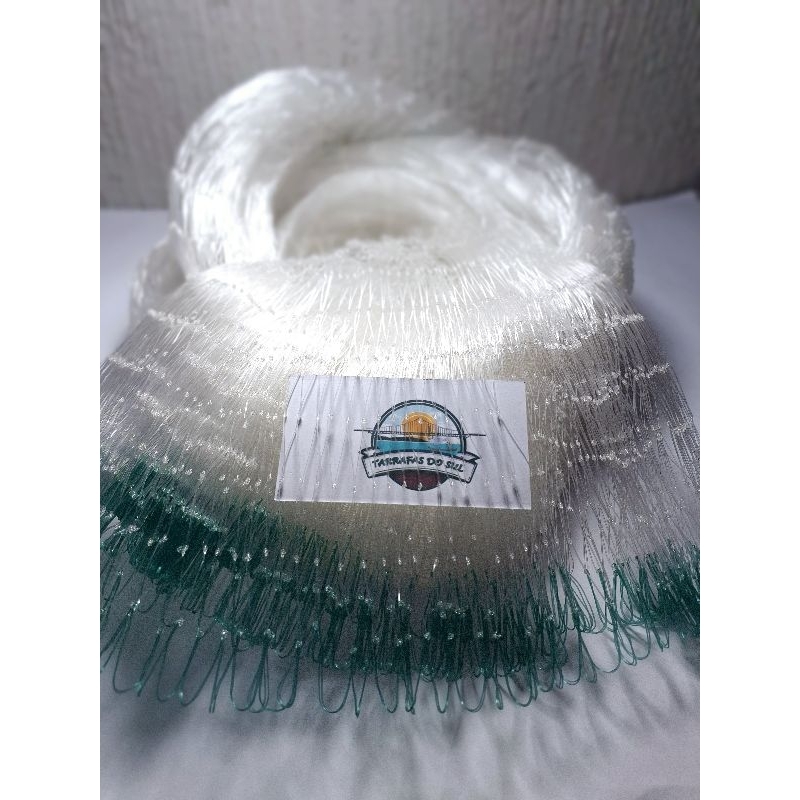 Pano Tarrafa de Pesca Malha 3(6cm)Fio 0.50 Altura 4mts 30 mts de roda Tilapia Carpa Cascudo