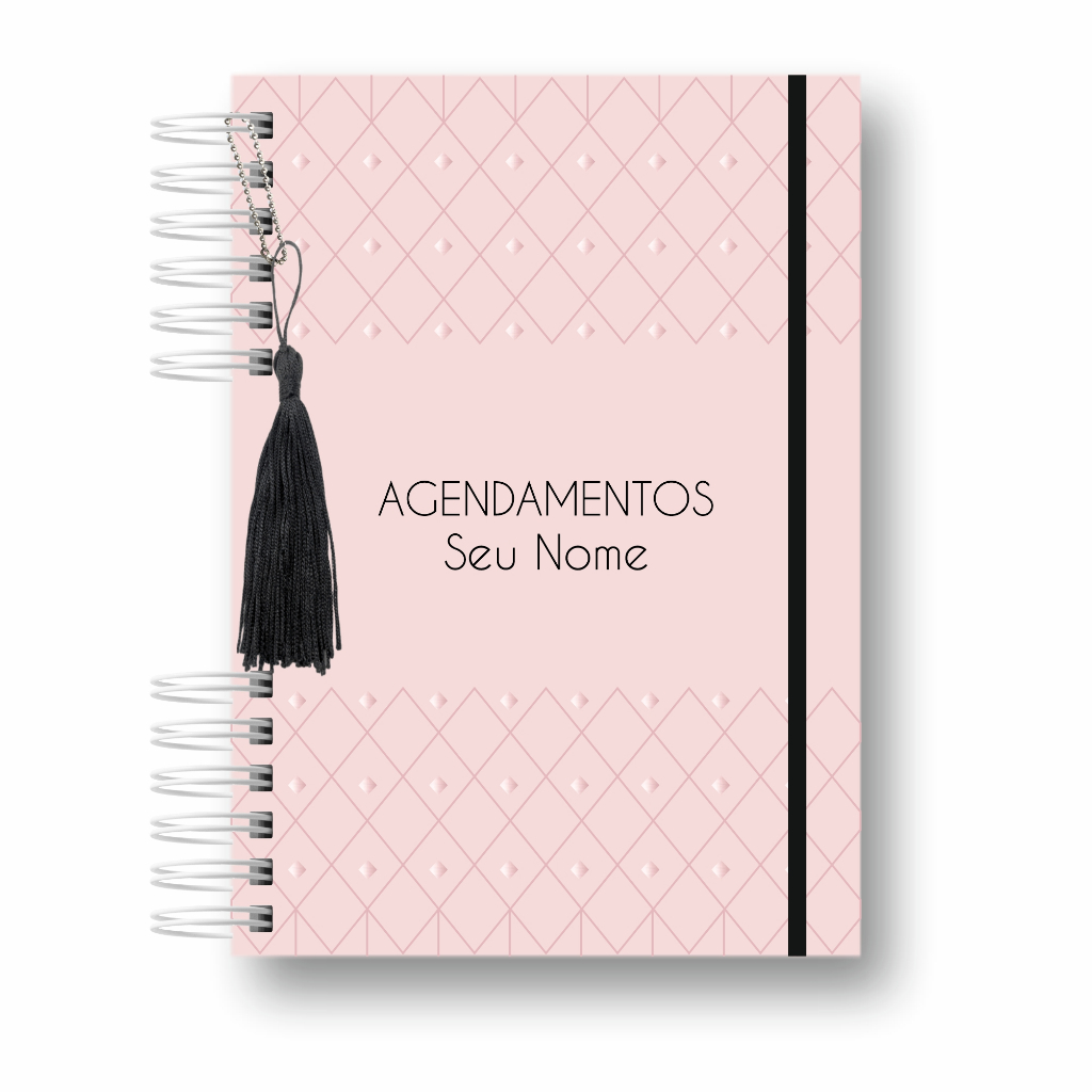 CADERNO / AGENDA SALÃO DE BELEZA PERSONALIZADA PARA AGENDAMENTOS SEM DATAS