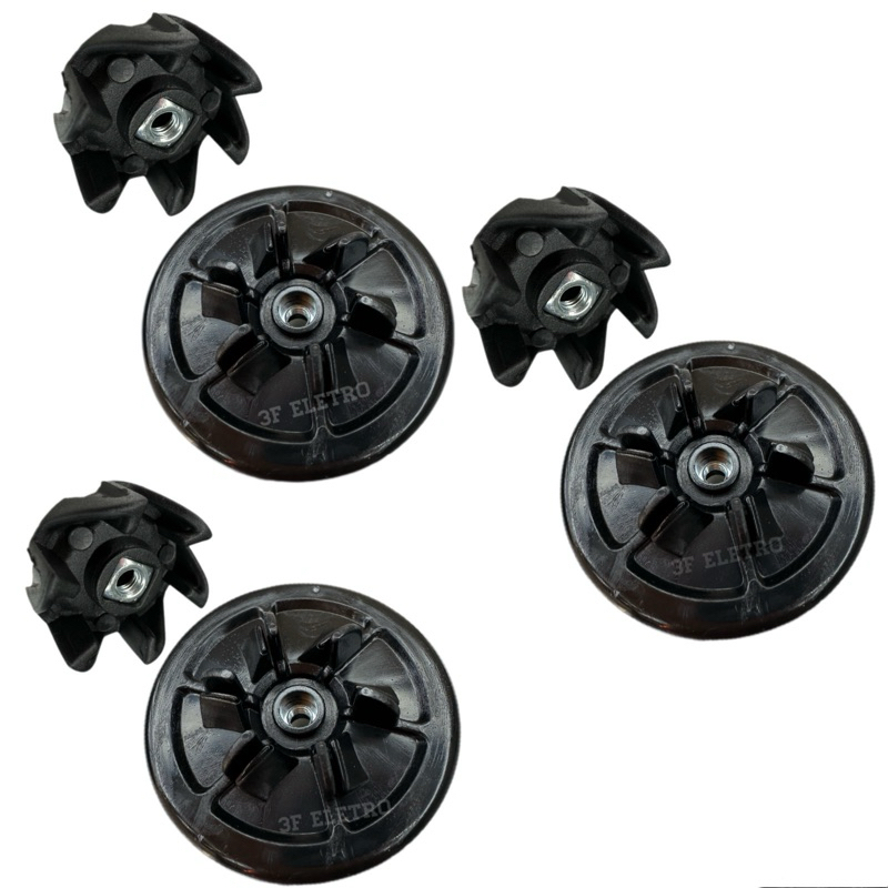 3 Arrastes do Copo e 3 do Motor para Liquidificador Britania Diamante 800 á 1200 B1000 BLQ900 BLQ1015