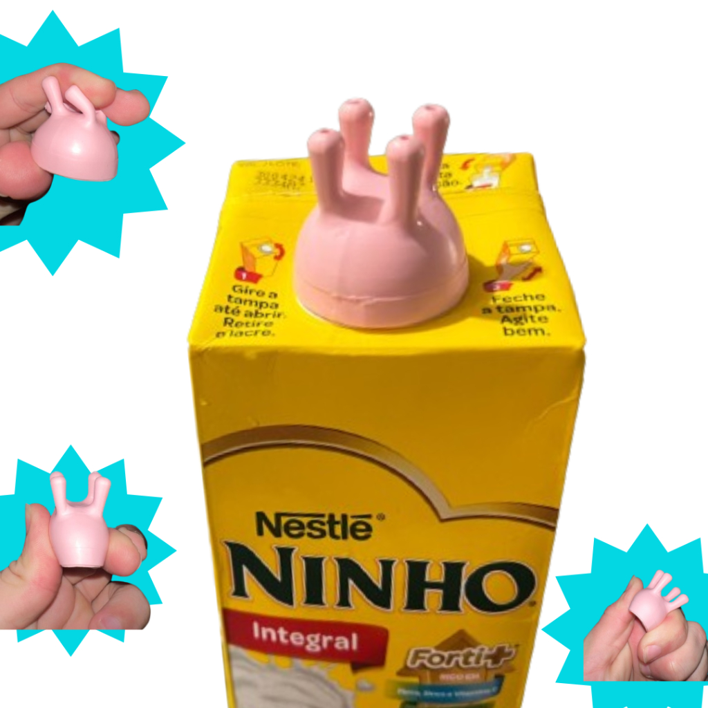 Tampa leite vaquinha Silicone Flexível não quebra  teta