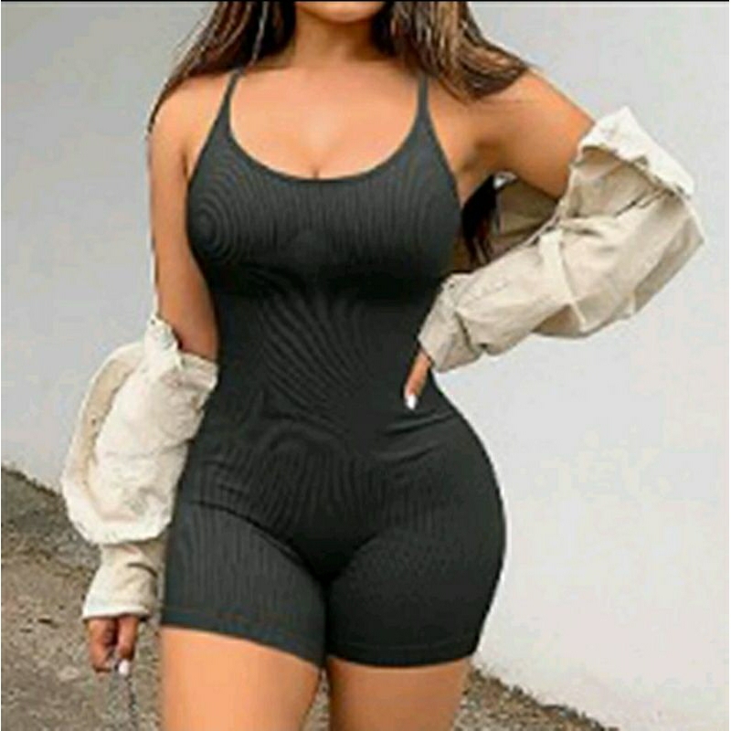 Macaquinho feminino curto roupa de academia feminina conjunto casual