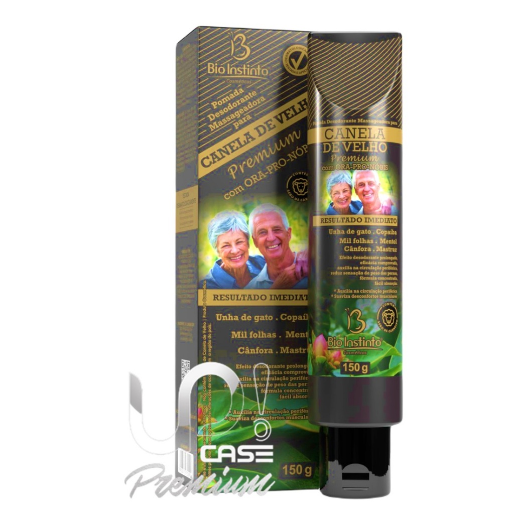 Pomada Canela De Velho 150g Premium C/ Ora-pro-nóbis Bio Instinto