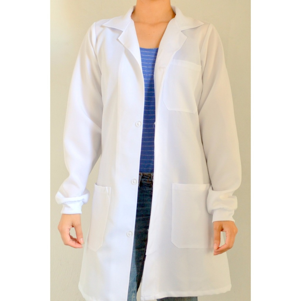 JALECO BRANCO UNISEX MANGA LONGA COM PUNHO JALECO BRANCO UNISEX MANGA LONGA COM PUNHO