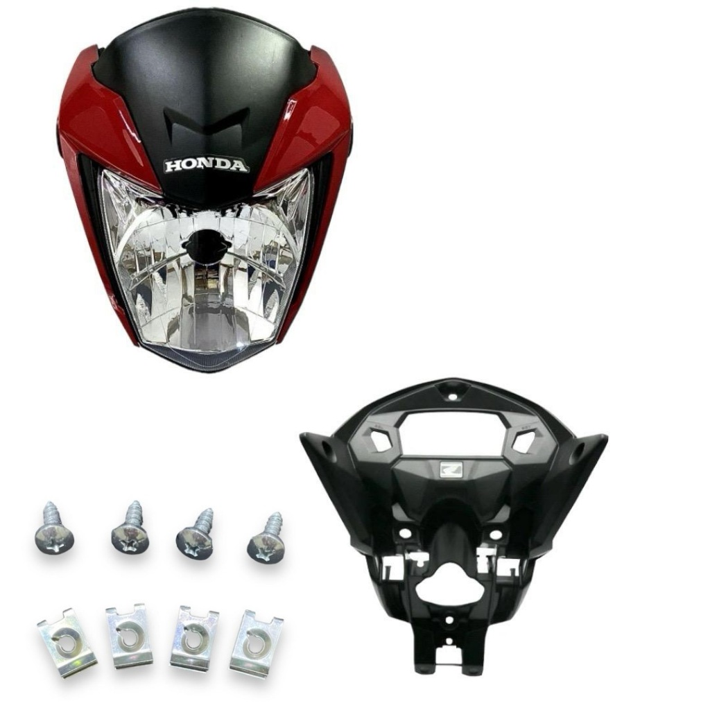FRENTE FAROL SUPORTE COMPLETA PARAFUSO CG TITAN 160 VERMELHO 2024 (PIMENTA)