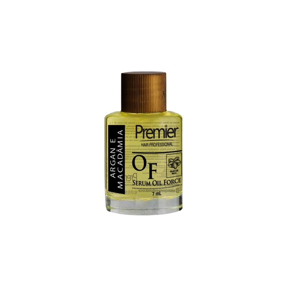 Óleo Finalizador Reparador Pontas Duplas Serum Oil Force Premier Hair 7ml em Oferta na Shopee
