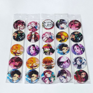Cartela De Buttons Pins Broches Demon Slayer Com 5 ou 6 Unidades Sortidas Desenho / Anime / Séries em Oferta na Shopee