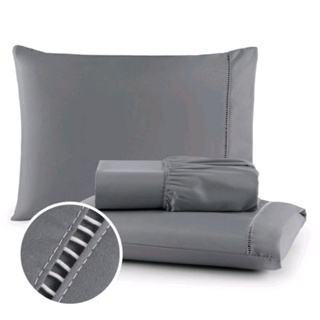 1 Jogo de cama Lençol Solteiro 02 Pçs 400 Fios Para Quarto Macio em Oferta na Shopee