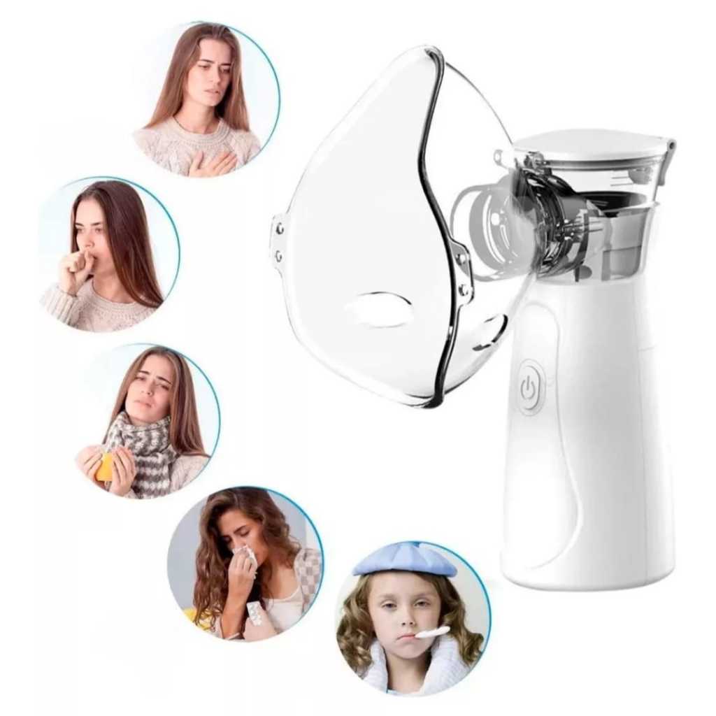 Nebulizador Inalador Ultrassônico Portátil Usb Bivolt Pilha Novo Produto No Brasil