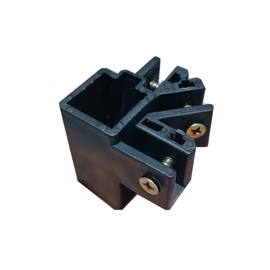 Conexão plástica Peça Reposição Reparo Tenda Gazebo Sanfona Cantoneira inferior p/ perna de 2,5cm