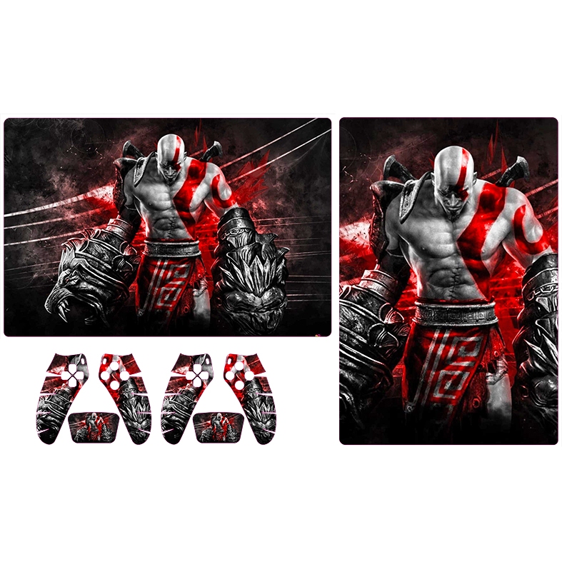 Skin Adesiva PS5 Digital - God Of War Preto e Vermelho