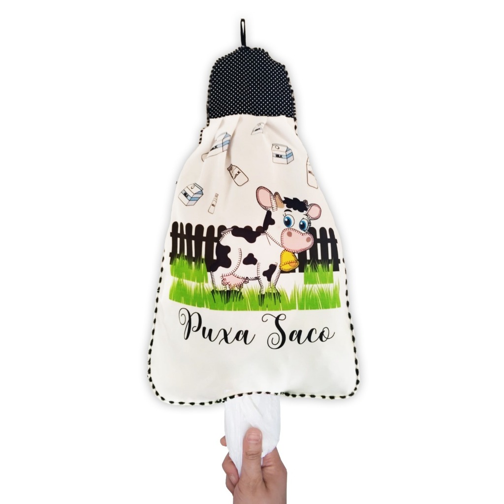 Puxa Saco Saia / Porta Sacola Estampado Sublimado Decoração Cozinha em Oferta na Shopee