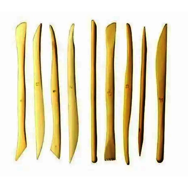 Kit 9 Estecas Ferramentas P/ Modelar Biscuit Artesanato