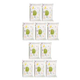 Conjunto 10 Pacotes de Lenço Mamãe e Bêbe com Fragrância contém 16 folhas em cada pacote em Oferta na Shopee
