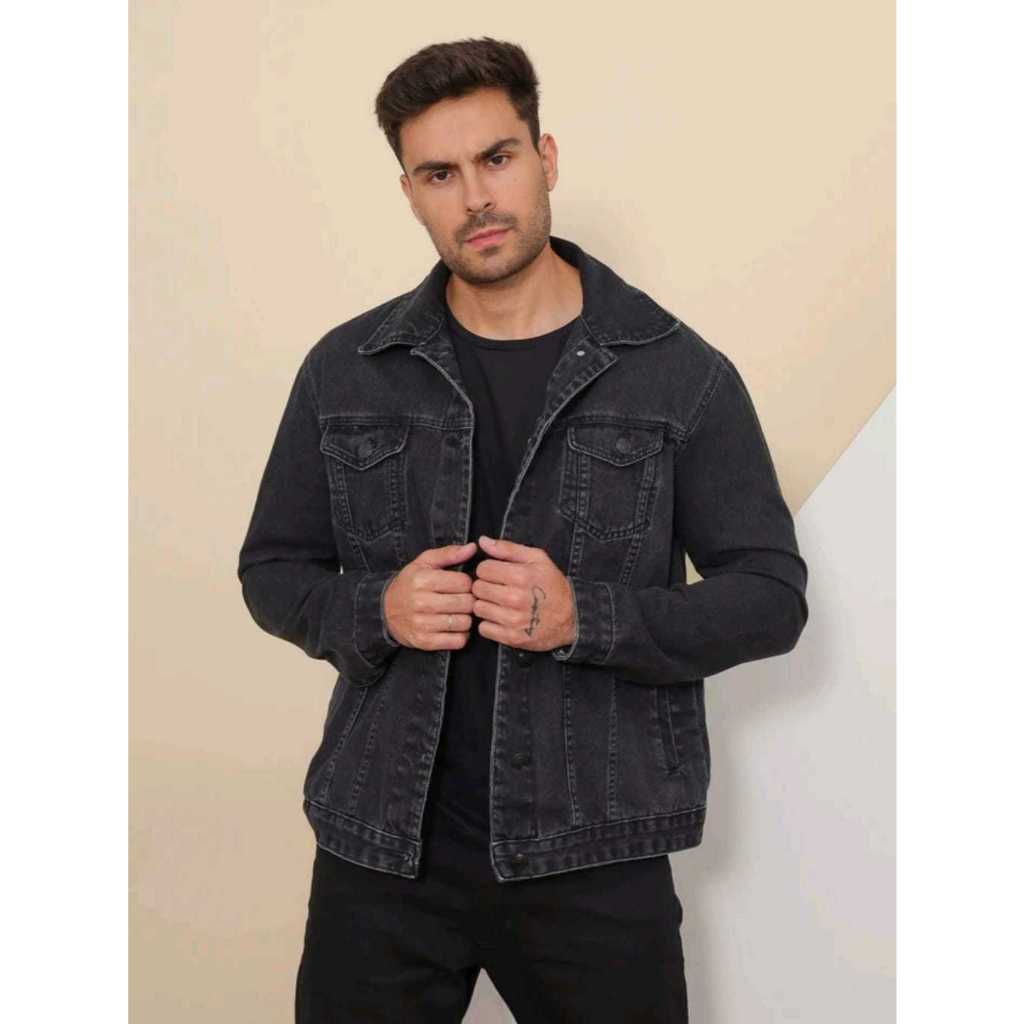 Jaqueta Masculina Black, Preta e Branca