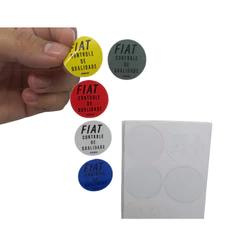 ADESIVOS SELOS CONTROLE DE QUALIDADE FIAT 147 - PRODUÇÃO 1973 a 1983