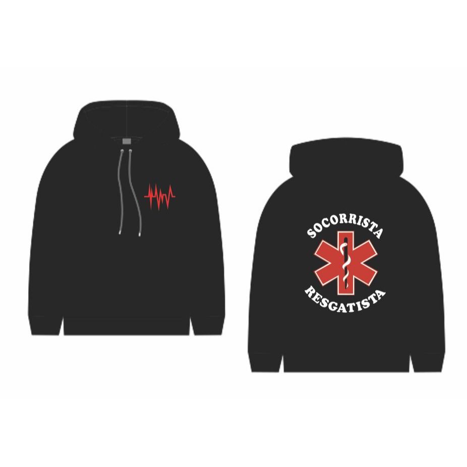 blusa casaco moletom socorrista personalizado em Oferta na Shopee