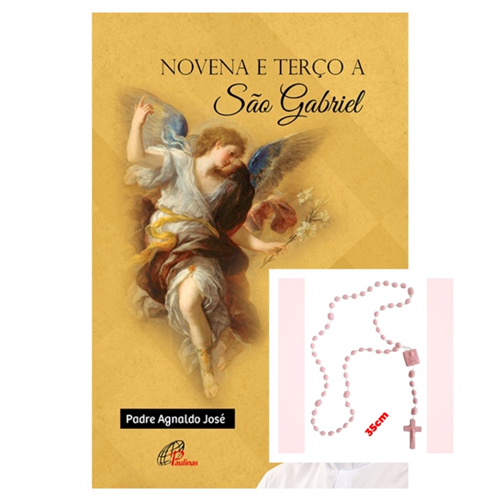 Livro Novena e terço a São Gabriel - Religião Devocionarios + Terço