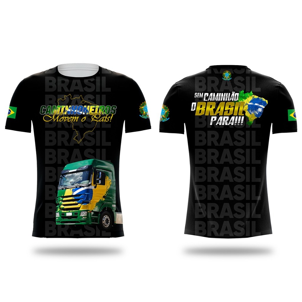 Camisa Personalizada Grupo Gmi Caminhão Sem Caminhão o Pais Para Patriota