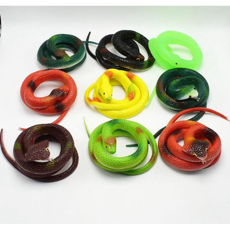 Cobra de Borracha de 75 cm: Diversão Deslizante e Colorida! em Oferta na Shopee