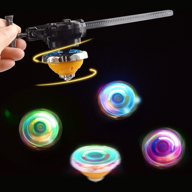 Pião Beyblade Tornado Metal Luminoso Colorido Brinquedo Infantil