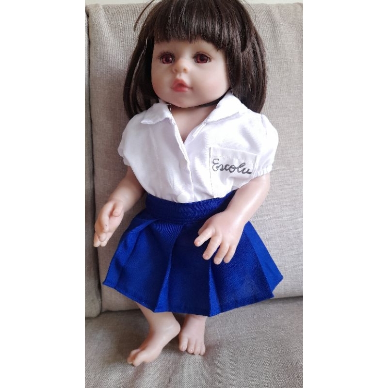Farda escolar para bebê Reborne.