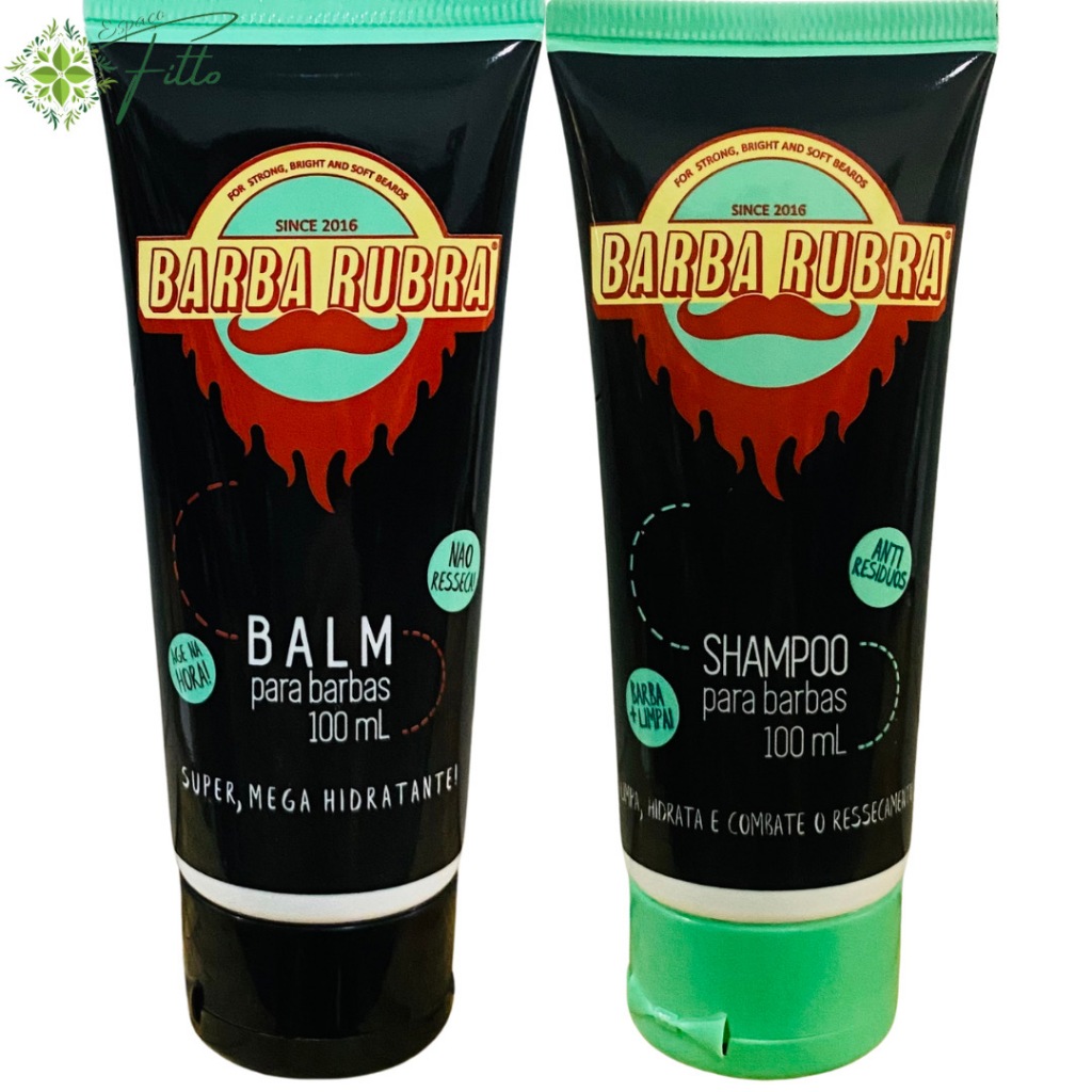 Balm Para Barba + Shampoo Barba Rubra Kit Promoção