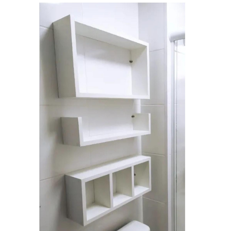 kit para Banheiro pre encomenda devido a demanda envio 24h prateleira, nicho, papel higiênico em Oferta na Shopee