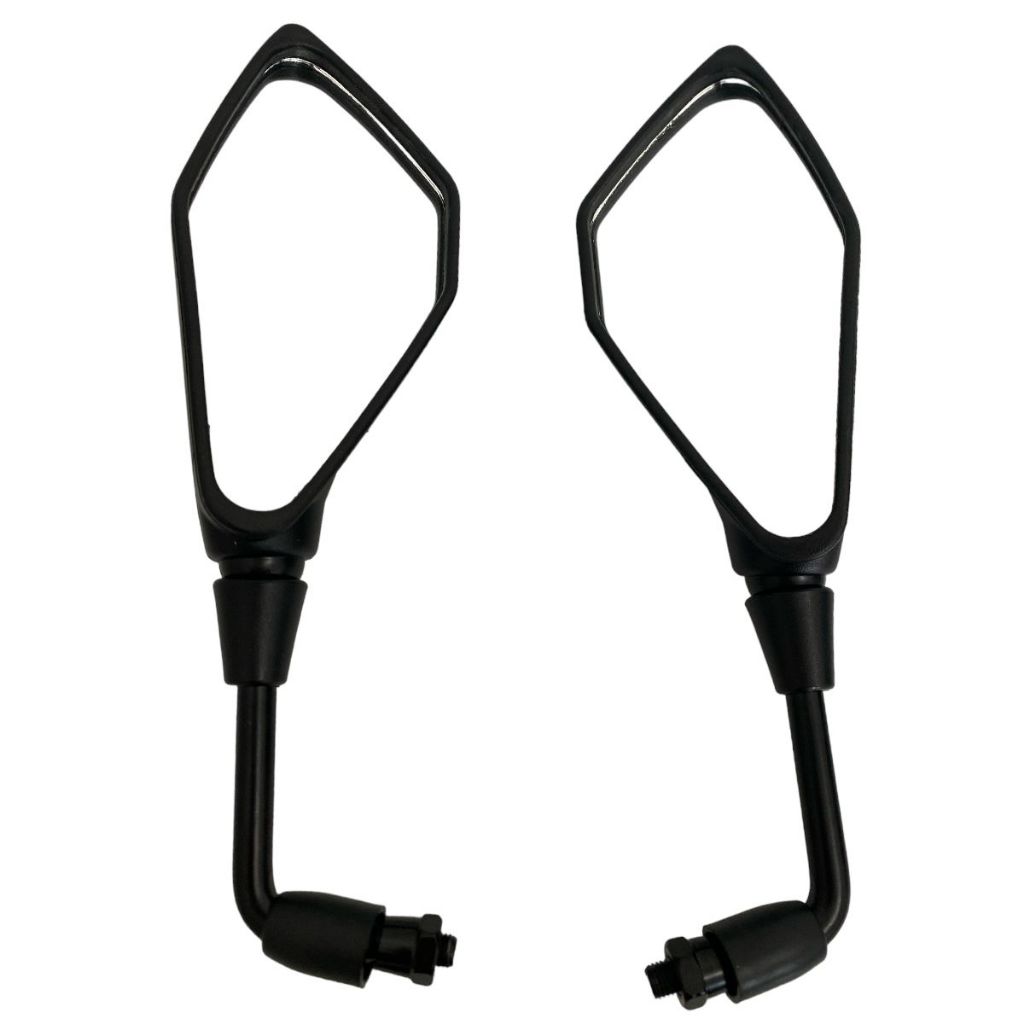 Par Retrovisor Kawasaki Z400 Rebaixado 90º Graus Rosca Honda/Dafra/Suzuki — imagem 2 de 2