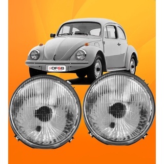 Farol Dianteiro Fusca Kombi Lente Raiado Vidro
