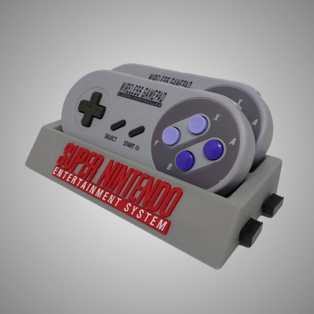 Suporte de Mesa para Controle de Super Nintendo/SNES/8BitDo - Impressão 3D