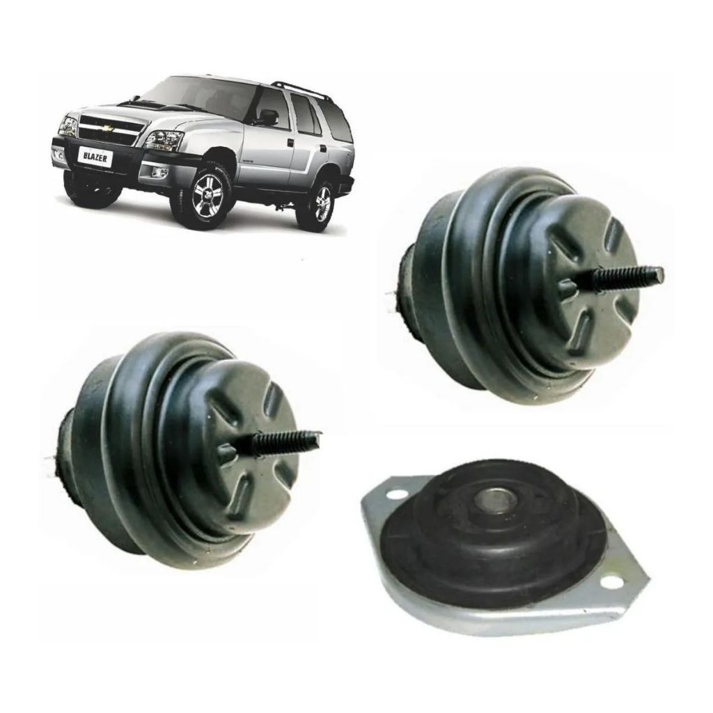 Kit 3 Coxim Calço Motor e Cambio completo  S10 E Blazer 2.0 2.2 2.4 4 Cil. 1998 1999 2000 2001 2002