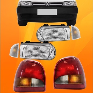 Farol Vidro Pisca Cristal Gol + Lanterna G2 1995 A 1999