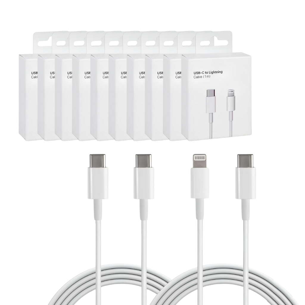 Kit 15 Cabo Carregador Turbo Celular Tipo C Lightning Fonte Transferência de Dados Carregador Celular Carregamento Turbo