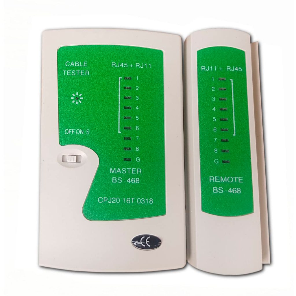Testador Cabo De Rede Rj45 E Rj11 Teste Profissional para Ethernet Lan Fio de Telefone Com Capa