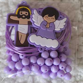 Kit para montagem de Terço Infantil com 2 ou 5 unidades em Oferta na Shopee