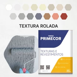 Textura Para Parede 20kg Rolada Primecor Uso Externo e Interno