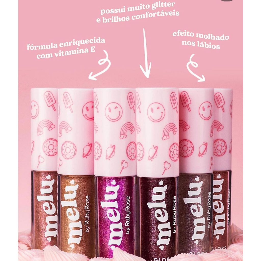 Lip Gloss Labial Brilhante - Melu by Ruby Rose
