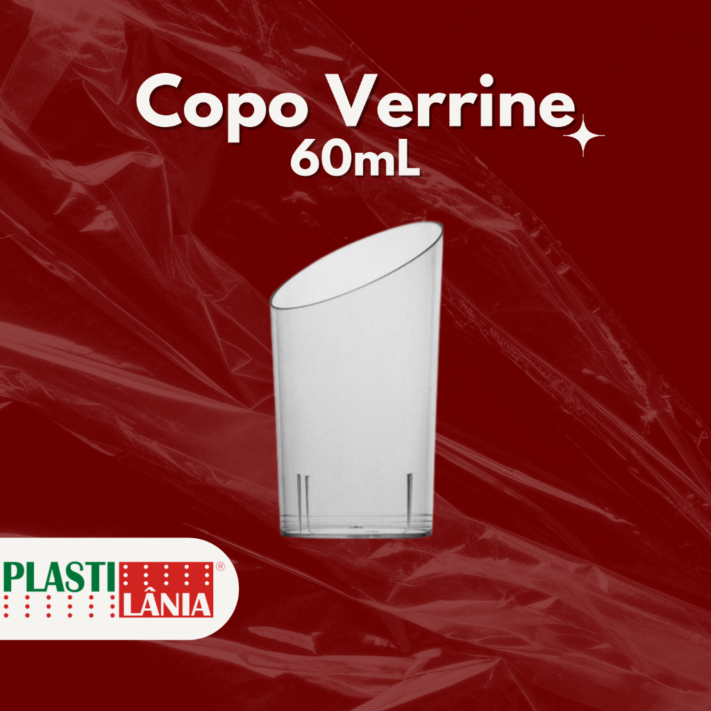 Copo Verrine 60mL 10, 20, 30, 40 e 50 Unidades ideal para Doces Sobremesa em Oferta na Shopee