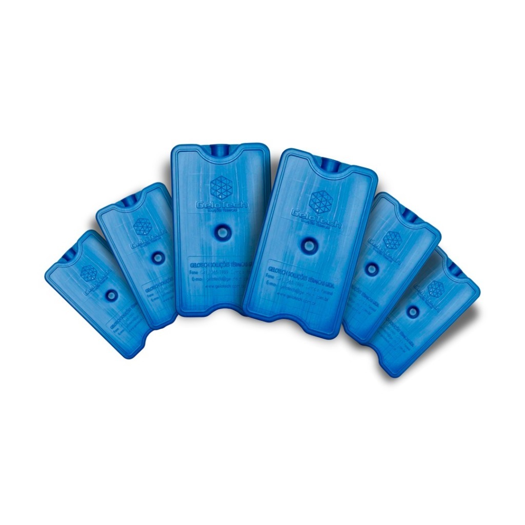 Kit com 6 Gelos gel reutilizável artificial cooler em Oferta na Shopee