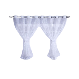 Cortina Para Cozinha Tecido  Voil 2,00x1,30