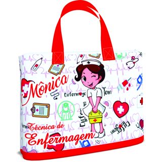 Bolsa Sacola Pasta Ecobag 35x45_Porta Jaleco_Enfermagem md01 em Oferta na Shopee