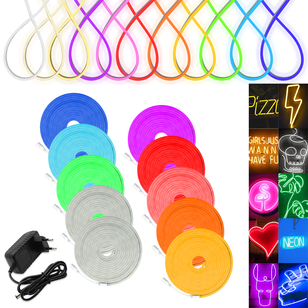 5m Mangueira Led Neon Corte 2,5cm Flex 12v em Oferta na Shopee