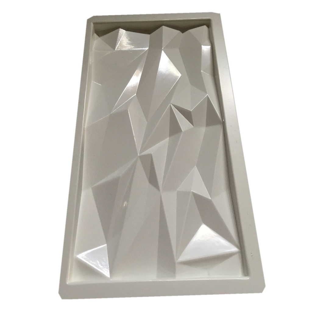 4 Forma Molde Gesso 3d Diamantes 80x40cm ABS 2mm Fôrma Para Gesso/Cimento/concreto 3d 346