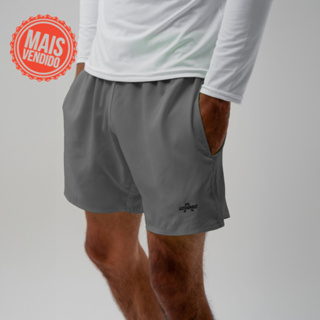 Bermuda Elastano Cinza Premium Fitness Tecido Levinho Secagem Rápida em Oferta na Shopee