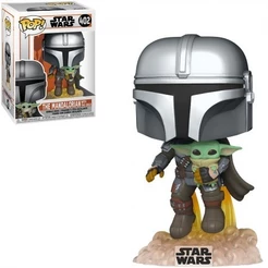 FUNKO POP STAR WARS MANDALORIAN MANDALORIAN W/THE CHIL - 402 NOVO ORIGINAL